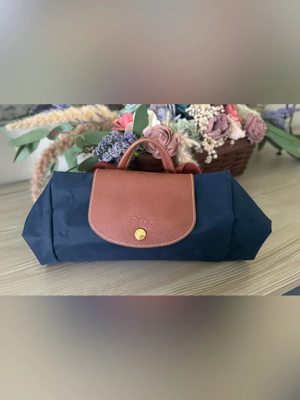 Longchamp backpack navy